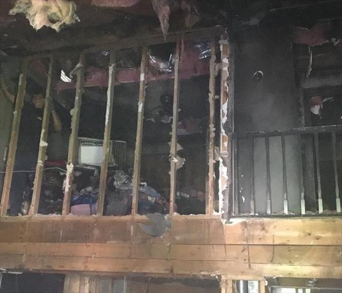 property damaged in fire