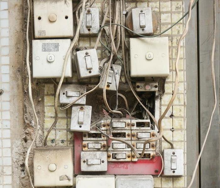 dust and dirt on electrical switches
